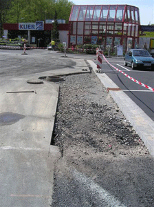 Bildergalerie Parkplatzsanierung Kaufhaus Kirchen