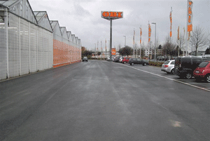 Parkplatz OBI Kamp-Lintfort