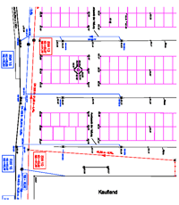 Parkplatzplan nach der Sanierung 1