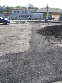 Parkplatz w&auml;hrend der Sanierung 4