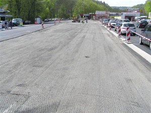 Parkplatz w&auml;hrend der Sanierung 1