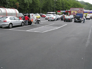 Parkplatz nach der Sanierung 1